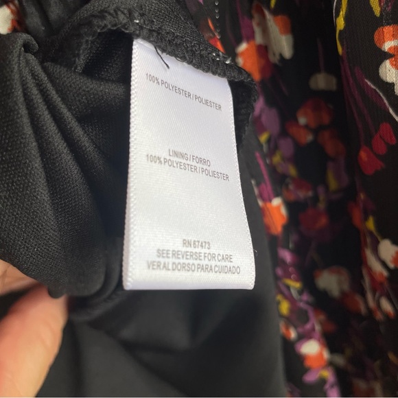 Bleecker 126 long sleeve Floral Print Women's Dress 12 Large - Picture 9 of 13